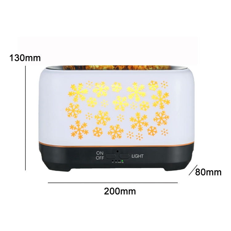 Desktop 3D Simulation Flame Incense Smoked Machine Humidifier, Colour:Light Wood Grain(EU Plug) - Air Purifiers & Accessories by buy2fix | Online Shopping UK | buy2fix