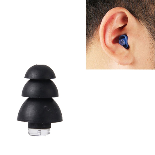 Anti-Noise Sleep Earplugs Silicone Soundproof Earplugs Industrial Noise Cancelling Silent Earplugs(Black) - Earmuff & Pad by buy2fix | Online Shopping UK | buy2fix