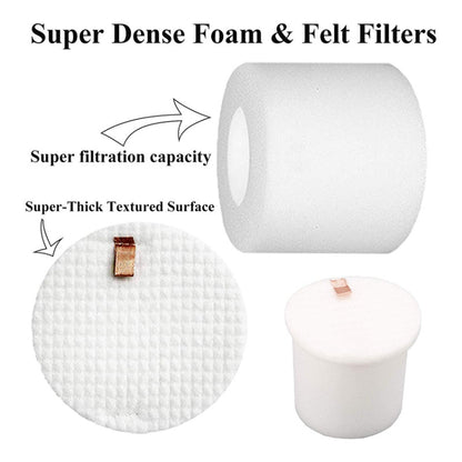 8 PCS/Set Vacuum Cleaner Filter Set For Shark IQ R101AE IQ R101 / RV1001 - For Shark Accessories by buy2fix | Online Shopping UK | buy2fix