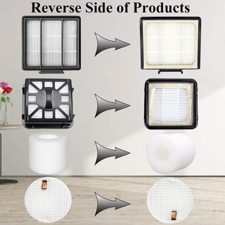 8 PCS/Set Vacuum Cleaner Filter Set For Shark IQ R101AE IQ R101 / RV1001 - For Shark Accessories by buy2fix | Online Shopping UK | buy2fix