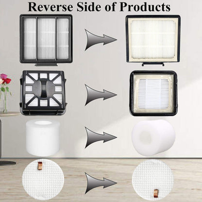 8 PCS/Set Vacuum Cleaner Filter Set For Shark IQ R101AE IQ R101 / RV1001 - For Shark Accessories by buy2fix | Online Shopping UK | buy2fix
