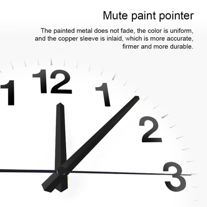 Smart Network Automatic Time Synchronization Wifi Wall Clock Modern Minimalist Silent Living Room Clock, Size:12 inch(Black) - Wall Clock by buy2fix | Online Shopping UK | buy2fix