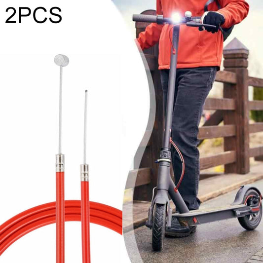2 PCS For Xiaomi Mijia M365 Electric Scooter Rear Disc Brake Cable Brake Pipeline(Red) - Accessories & Parts by buy2fix | Online Shopping UK | buy2fix