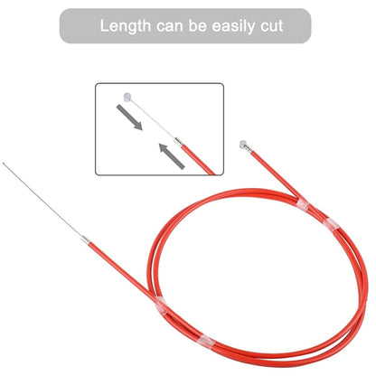 2 PCS For Xiaomi Mijia M365 Electric Scooter Rear Disc Brake Cable Brake Pipeline(Red) - Accessories & Parts by buy2fix | Online Shopping UK | buy2fix
