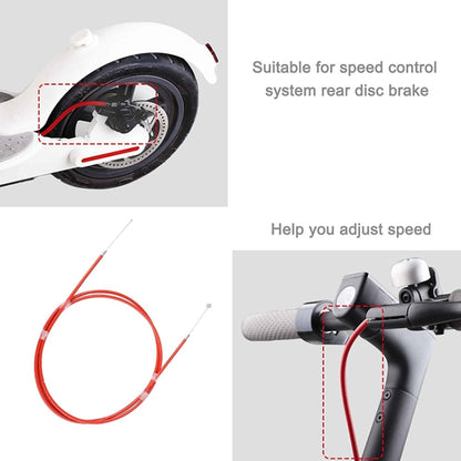2 PCS For Xiaomi Mijia M365 Electric Scooter Rear Disc Brake Cable Brake Pipeline(Red) - Accessories & Parts by buy2fix | Online Shopping UK | buy2fix