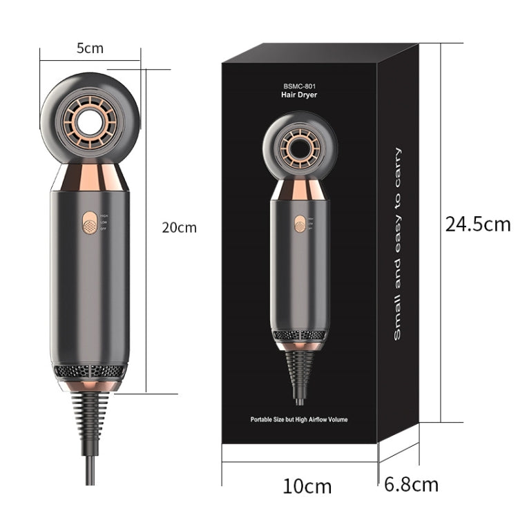 Mdjc-806 Travel Leafless Mini Hair Dryer Hotel Wall-Mounted Hair Dryer(EU Plug) - Hair Dryers & Accessories by buy2fix | Online Shopping UK | buy2fix