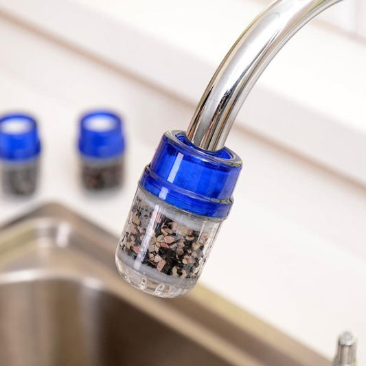 2 PCS Household Tap Water Purifier Kitchen Faucet Filter Activated Carbon Three-layer Water Filter - Faucets & Accessories by buy2fix | Online Shopping UK | buy2fix