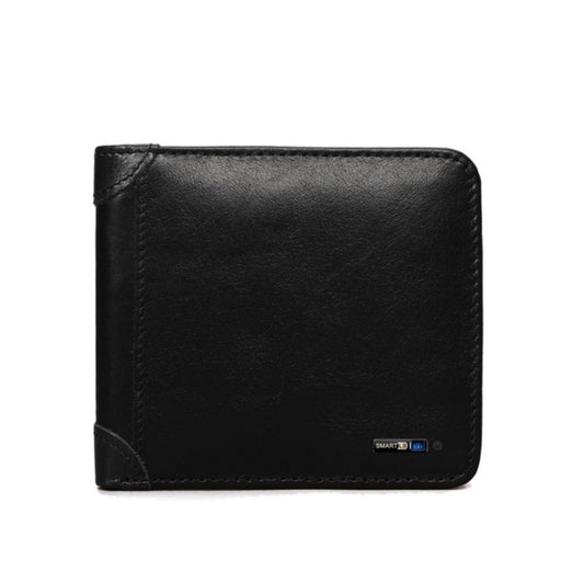 Men Leather Business Wallet Smart Anti-Lost Anti-Theft Wallet, Style:Smart(Black) - Wallets by buy2fix | Online Shopping UK | buy2fix