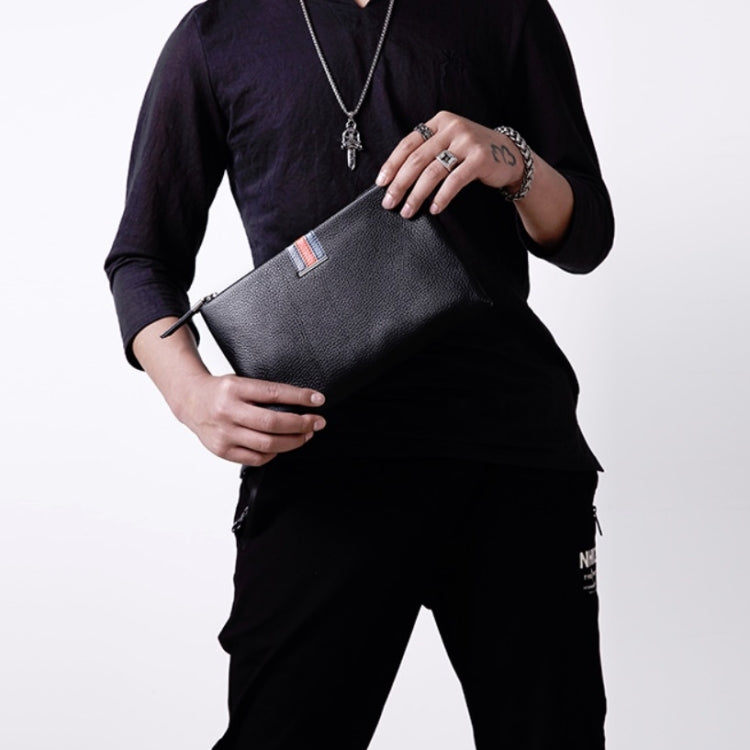 Men Leather Casual Clutch Leather Smart Anti-Theft & Anti-Lost Coin Purse, Size:Small - Wallets by buy2fix | Online Shopping UK | buy2fix