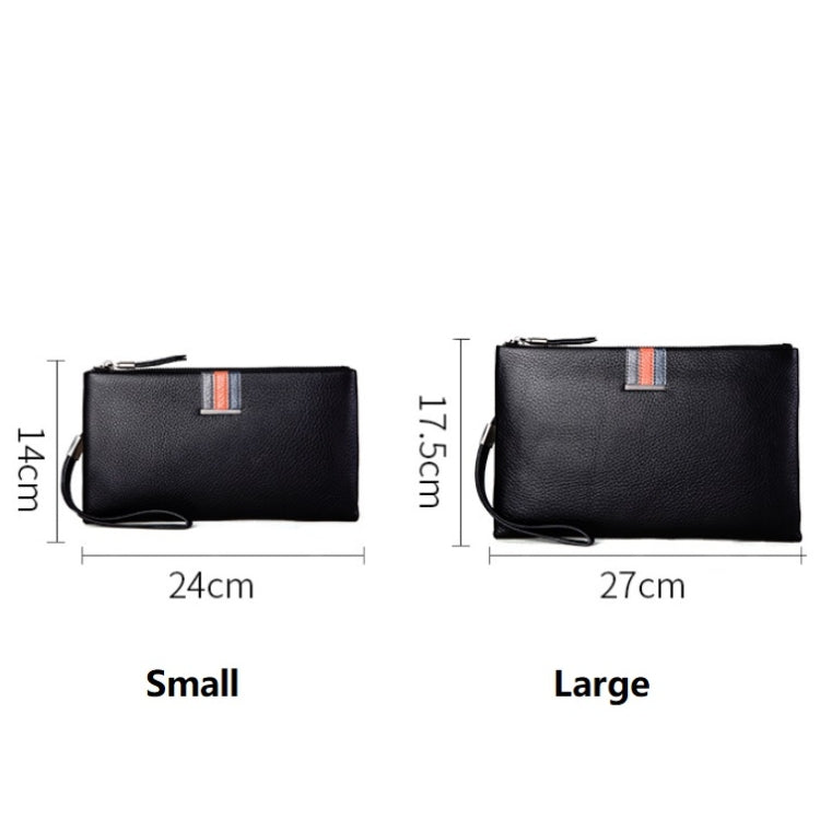 Men Leather Casual Clutch Leather Smart Anti-Theft & Anti-Lost Coin Purse, Size:Small - Wallets by buy2fix | Online Shopping UK | buy2fix