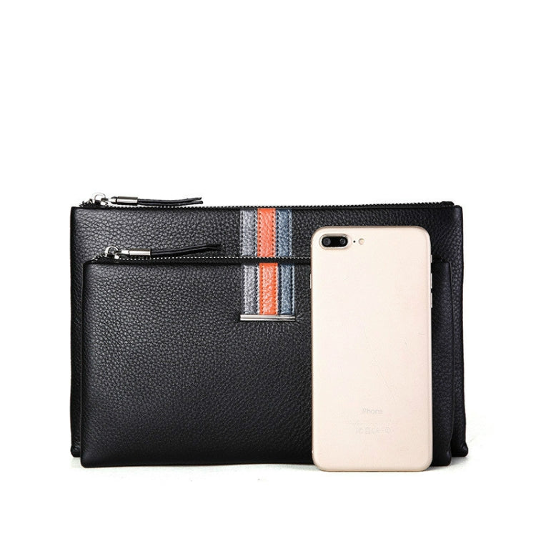 Men Leather Casual Clutch Leather Smart Anti-Theft & Anti-Lost Coin Purse, Size:Small - Wallets by buy2fix | Online Shopping UK | buy2fix
