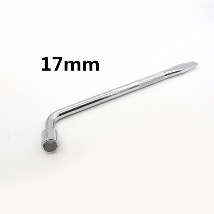 L-Type Car Tire Removal Tool Tire Wrench Socket Wrench, Specification: 17mm by buy2fix