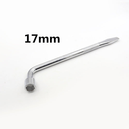 L-Type Car Tire Removal Tool Tire Wrench Socket Wrench, Specification: 17mm by buy2fix