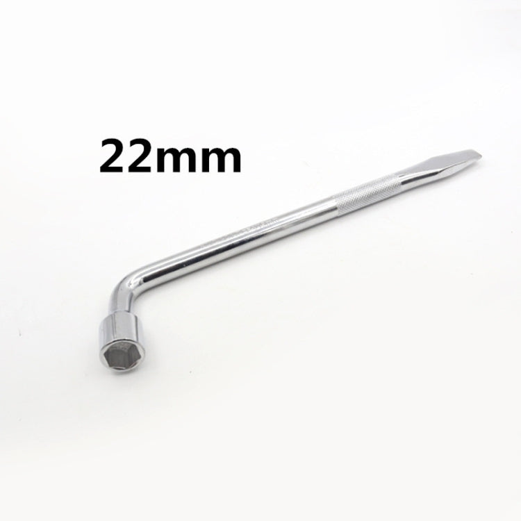 L-Type Car Tire Removal Tool Tire Wrench Socket Wrench, Specification: 22mm by buy2fix