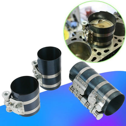 2 PCS Piston Ring Compressor Shrinker Piston Ring Installation Tool Engine Repair Tool, Specification: 4 inch - Engine Fittings by buy2fix | Online Shopping UK | buy2fix