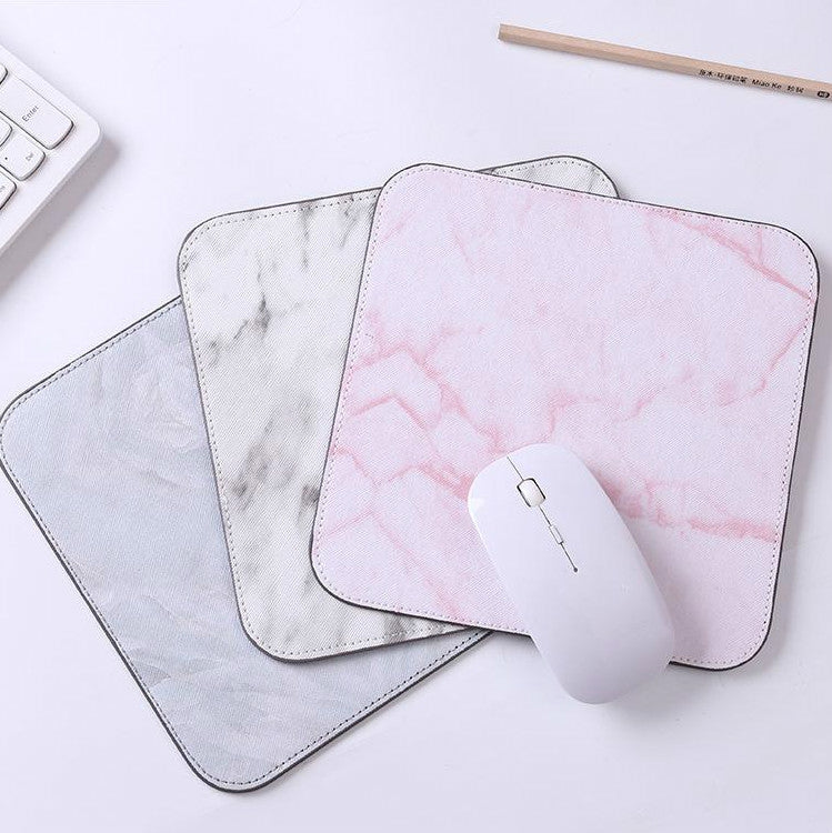 Office Desk Mat Marble Pattern Desk Organizer School Supplies Mouse Desk Tools(Beige) by buy2fix