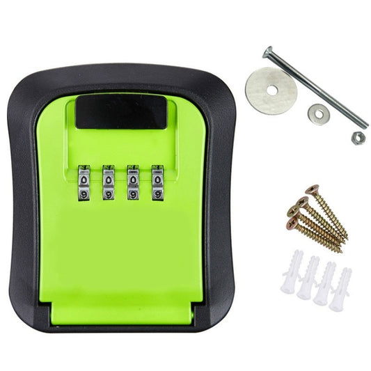 Wall-Mounted Key Code Box Construction Site Home Decoration Four-Digit Code Lock Key Box(Green) - Safety Box by buy2fix | Online Shopping UK | buy2fix