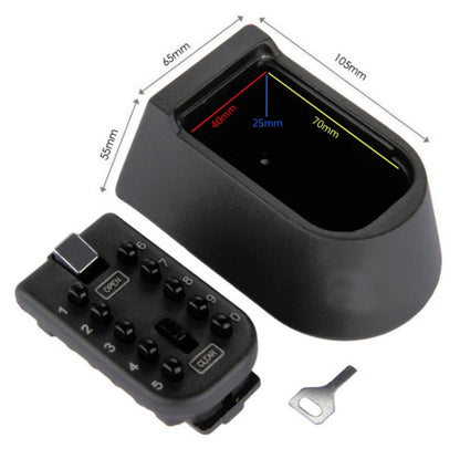 KS-004 Combination Lock Key Box Alloy Button Wall-Mounted Shield-Shaped Combination Box - Safety Box by buy2fix | Online Shopping UK | buy2fix