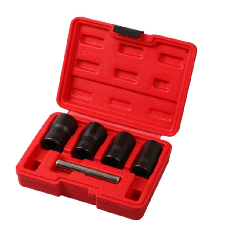 5 In 1 Non-Slip Sleeve Set Chrome-Molybdenum Steel Nut Disassembly Tool Sliding Tooth Nut Remover by buy2fix