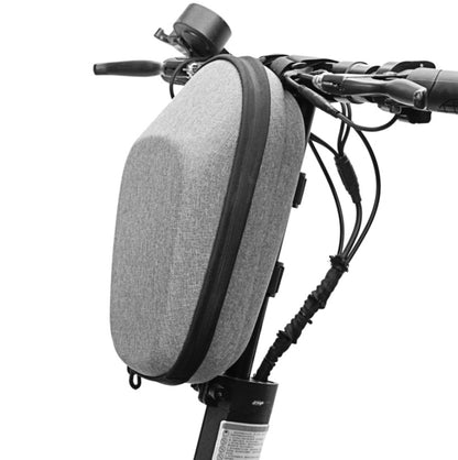 For Xiaomi No.9 Electric Scooter PU Leather Waterproof EVA Hard Shell Bag Electric Folding Car Front Bag, Size:30 x 16.5 x 14.5cm(Gray) - Accessories & Parts by buy2fix | Online Shopping UK | buy2fix