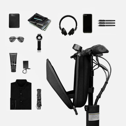 For Xiaomi No.9 Electric Scooter PU Leather Waterproof EVA Hard Shell Bag Electric Folding Car Front Bag, Size:30 x 16.5 x 14.5cm(Gray) - Accessories & Parts by buy2fix | Online Shopping UK | buy2fix