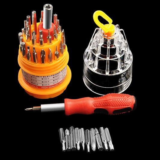 31 In 1 Small Screwdriver Cross Mobile Phone Repair Tool Pagoda Screwdriver Multifunctional Screwdriver Set, Specification: 31 PCS In 1 Small - Screwdriver Set by buy2fix | Online Shopping UK | buy2fix