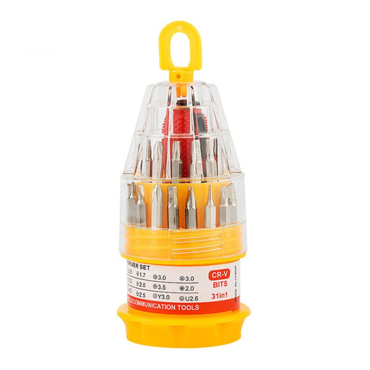 31 In 1 Small Screwdriver Cross Mobile Phone Repair Tool Pagoda Screwdriver Multifunctional Screwdriver Set, Specification: 31 PCS In 1 Small - Screwdriver Set by buy2fix | Online Shopping UK | buy2fix