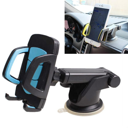 Car Phone Holder Car Air Outlet Mobile Phone Holder Suction Cup Navigation Instrument Panel General, Style:2 in 1(Blue) by buy2fix