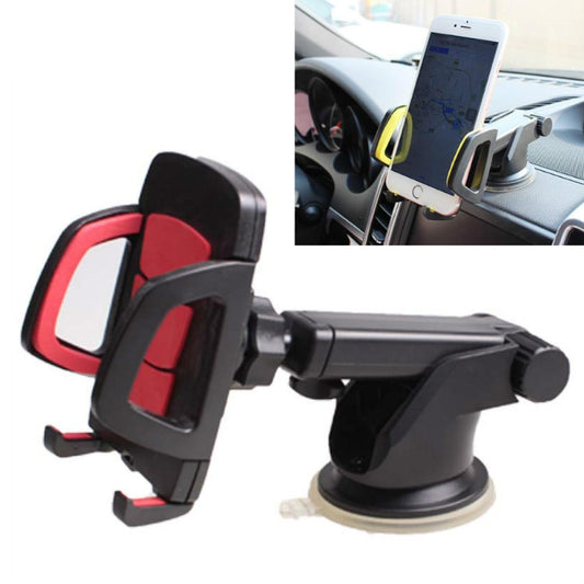 Car Phone Holder Car Air Outlet Mobile Phone Holder Suction Cup Navigation Instrument Panel General, Style:2 in 1(Red) by buy2fix