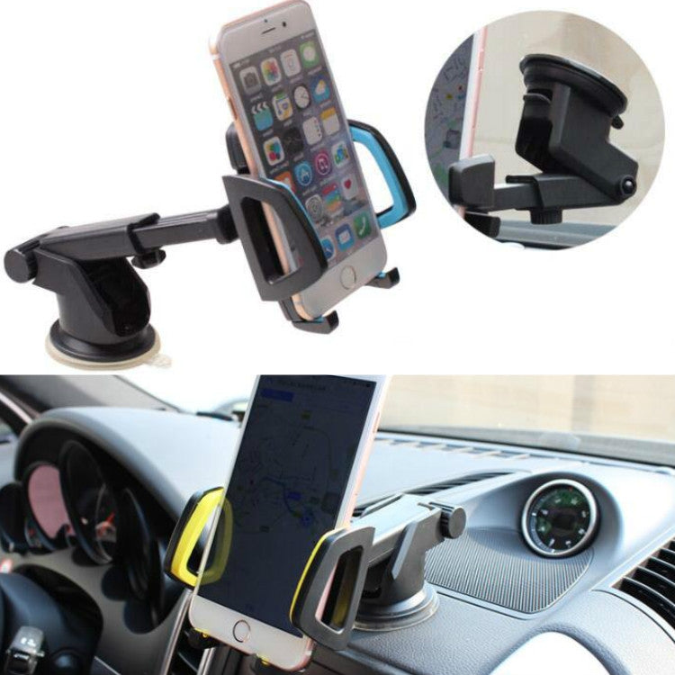 Car Phone Holder Car Air Outlet Mobile Phone Holder Suction Cup Navigation Instrument Panel General, Style:2 in 1(Blue) by buy2fix