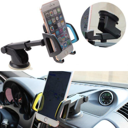 Car Phone Holder Car Air Outlet Mobile Phone Holder Suction Cup Navigation Instrument Panel General, Style:2 in 1(Blue) by buy2fix