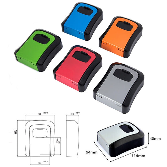 HG2 Arc Wall Mounted Password Key Box(Red) - Safety Box by buy2fix | Online Shopping UK | buy2fix