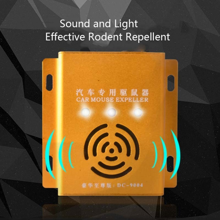 Car Mouse Repeller Ultrasonic Electronic Car Mouse Repeller Sound And Light Combined Mouse And Insect Repeller(Gold) - Others by buy2fix | Online Shopping UK | buy2fix