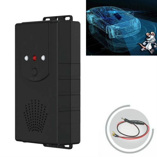 Répulsif de voiture à ultrasons Répulsif électronique pour compartiment moteur de voiture Répulsif anti-insectes à micro-ondes lumineuses, Spécification: DC (Noir)