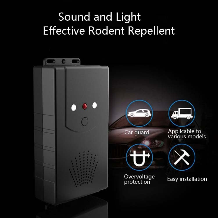 Ultrasonic Car Repeller Car Engine Compartment Electronic Repeller Micro-Light Wave Insect Repellent, Specification: Universal (Black) - Others by buy2fix | Online Shopping UK | buy2fix