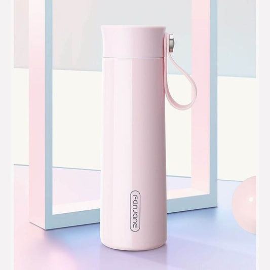 FANJANE Reminder Drinking Smart Thermos Cup(Pink) - Vacuum Thermoses & Cups by buy2fix | Online Shopping UK | buy2fix
