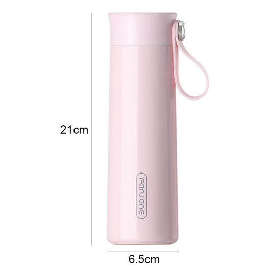 FANJANE Reminder Drinking Smart Thermos Cup(Pink) - Vacuum Thermoses & Cups by buy2fix | Online Shopping UK | buy2fix
