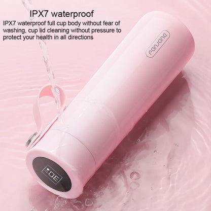 FANJANE Reminder Drinking Smart Thermos Cup(Pink) - Vacuum Thermoses & Cups by buy2fix | Online Shopping UK | buy2fix