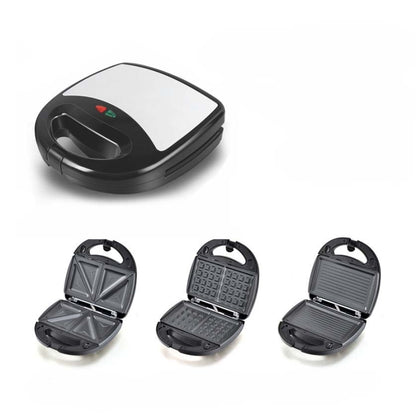 3 in 1 Sandwich Maker Multi-Function Waffle Maker Panini Breakfast Maker, EU Plug - Electric Skillets by buy2fix | Online Shopping UK | buy2fix