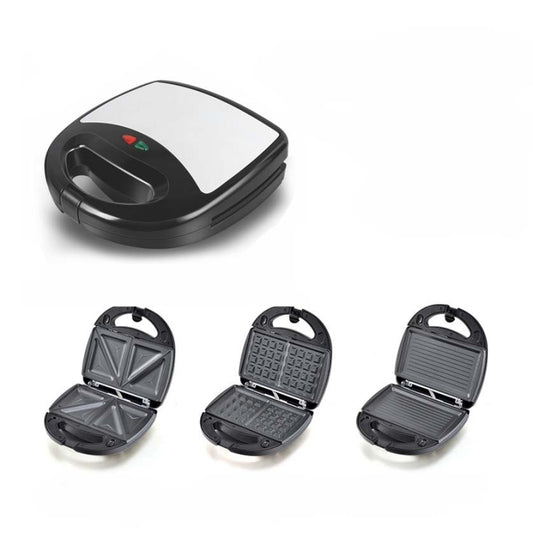 3 in 1 Sandwich Maker Multi-Function Waffle Maker Panini Breakfast Maker, EU Plug - Electric Skillets by buy2fix | Online Shopping UK | buy2fix