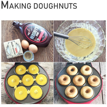 3-in-1 Multi-Function Eleictric Baking Pan Breakfast Maker Donut Sandwich Waffle Maker Pizza Maker, EU Plug - Bulit-in Ovens & Accessories by buy2fix | Online Shopping UK | buy2fix