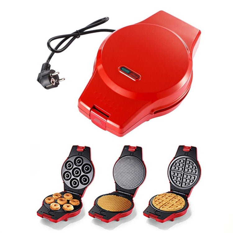 3-in-1 Multi-Function Eleictric Baking Pan Breakfast Maker Donut Sandwich Waffle Maker Pizza Maker, EU Plug - Bulit-in Ovens & Accessories by buy2fix | Online Shopping UK | buy2fix
