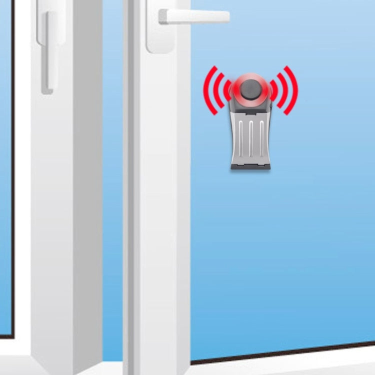 MSA-803 Window Vibration Alarm Door Stopper Flashing Light Burglar Alarm - Door Window Alarm by buy2fix | Online Shopping UK | buy2fix