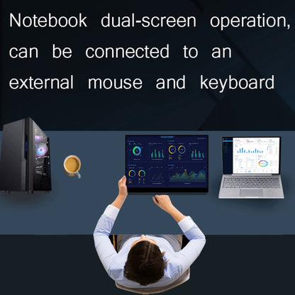 15.6 Inch Portable 1080P Display, Style:Touch Version by buy2fix