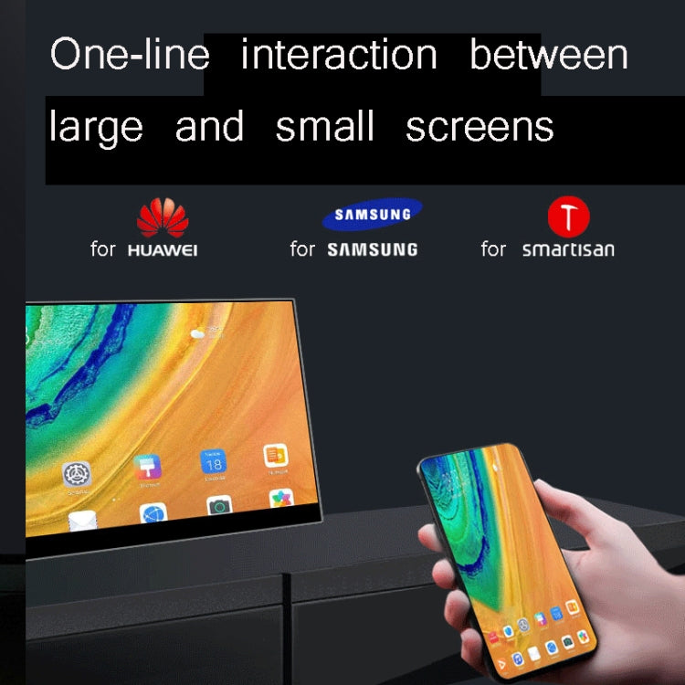 15.6 Inch Portable 1080P Display, Style:Battery Touch Version by buy2fix