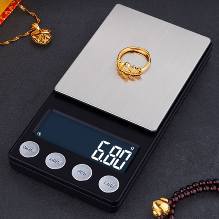 High-Precision Electronic Scale Mini Portable Jewellery Medicine Scale, Style:500g/0.1g by buy2fix