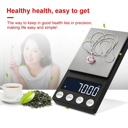 High-Precision Electronic Scale Mini Portable Jewellery Medicine Scale, Style:500g/0.1g by buy2fix