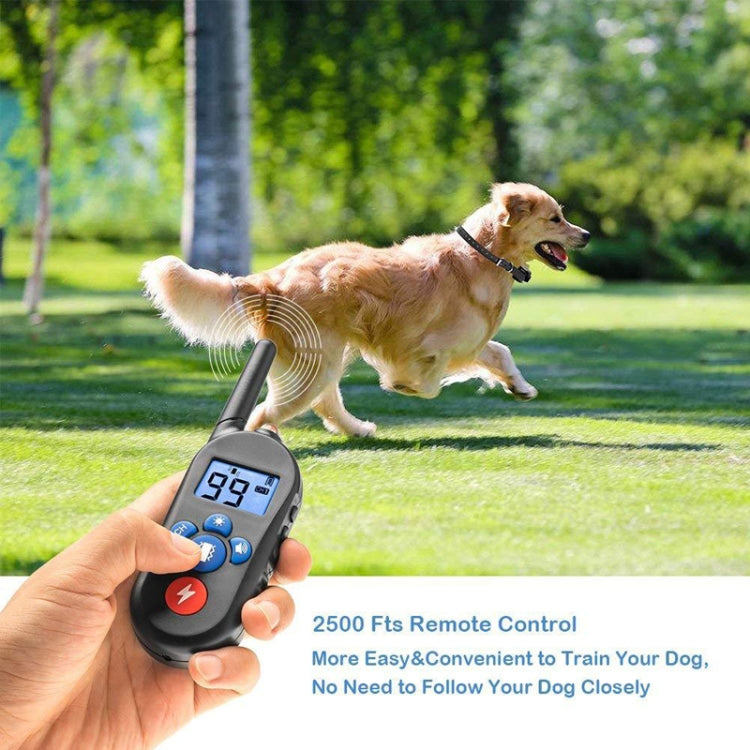 800m Remote Control Electric Shock Bark Stopper Vibration Warning Pet Supplies Electronic Waterproof Collar Dog Training Device, Style:556-1(EU Plug) by buy2fix
