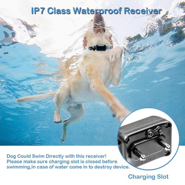 800m Remote Control Electric Shock Bark Stopper Vibration Warning Pet Supplies Electronic Waterproof Collar Dog Training Device, Style:556-1(EU Plug) by buy2fix