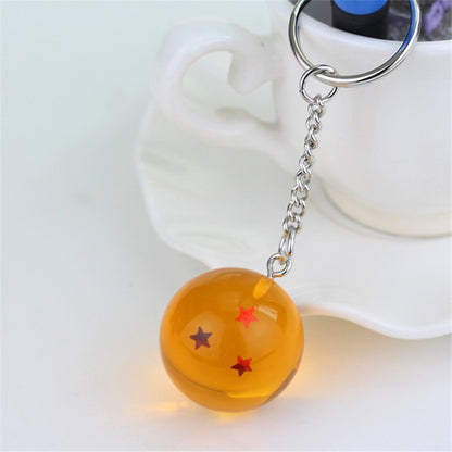 2 PCS Anime 7 Stars Balls 2.7cm PVC Figures Toys Keychain(3 star) by buy2fix